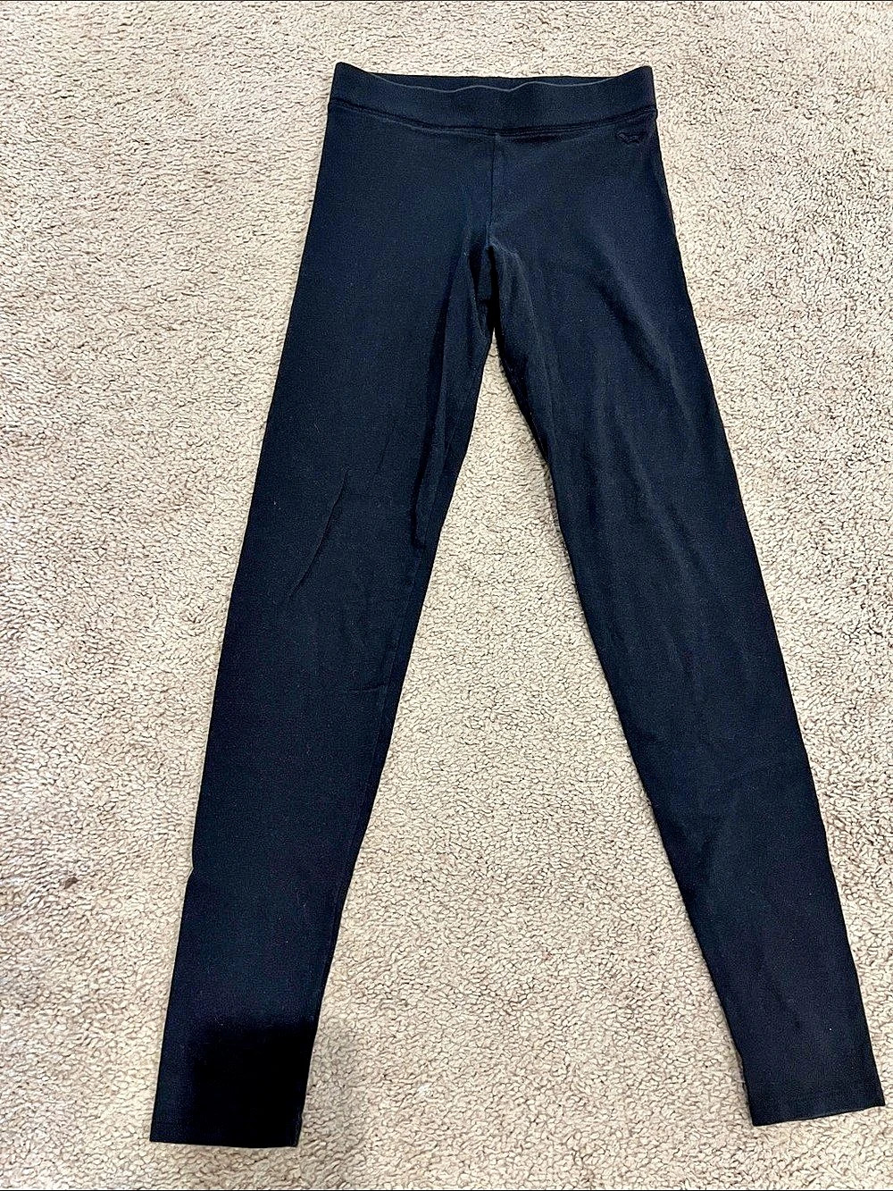 Victoria's Secret PINK Black Cotton Leggings Size XS